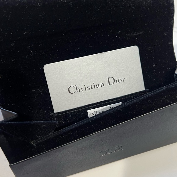 CHRISTIAN DIOR ID2 TURTLE TORTOISE BLACK AUTHENTIC SUNGLASSES 08684 OVERSIZED - Picture 8 of 12